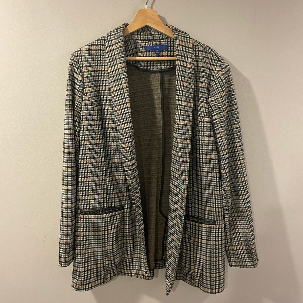APT 9 blazer XXL black, tan and grey
